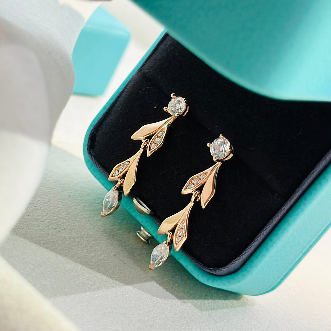 18K Celestial T Victoria Vine Convertible Drop Earrings