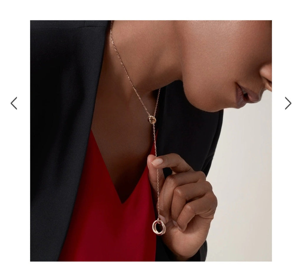 18K Celestial Trinity Diamonds Necklace