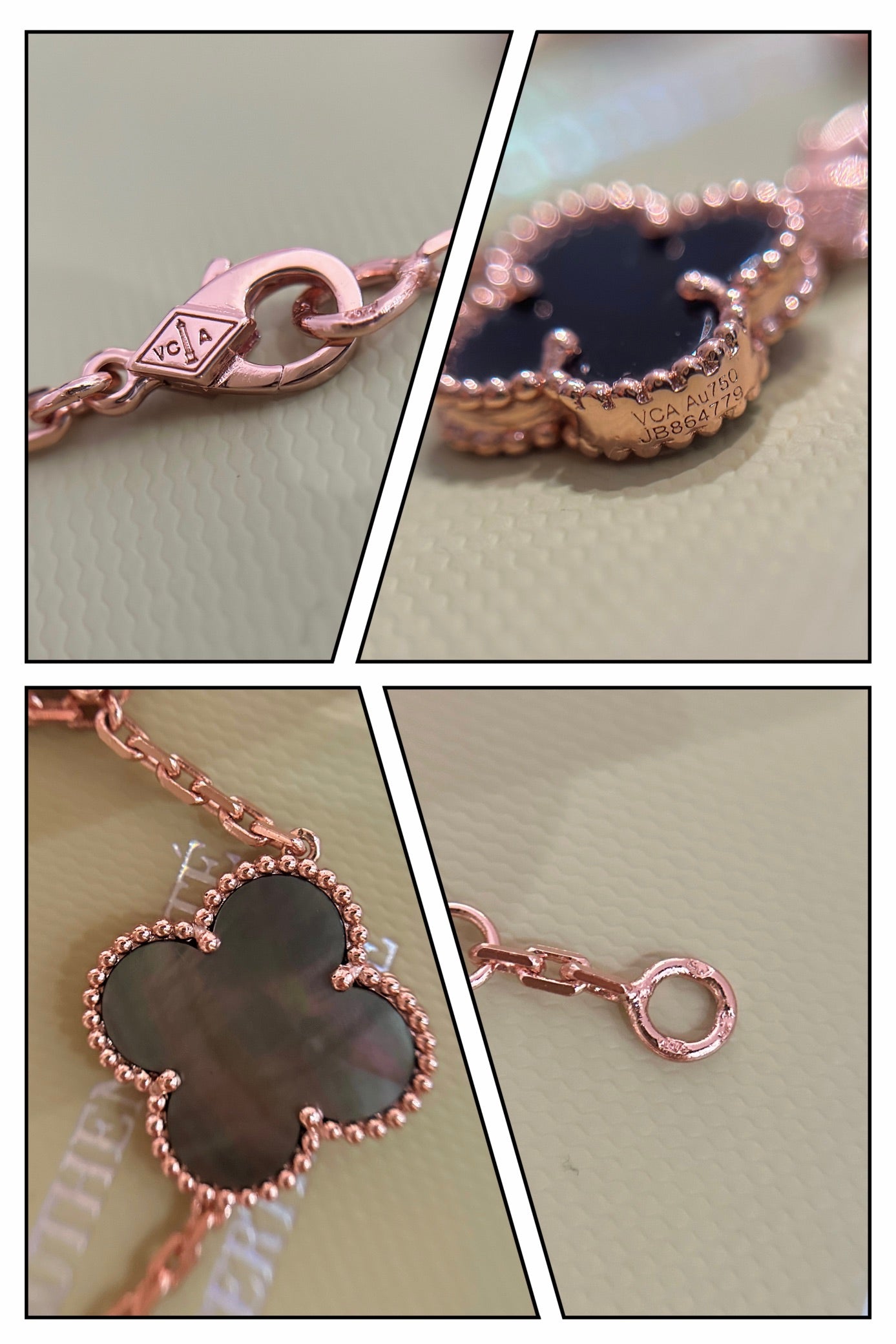 18K Celestial Magic Alhambra Five Motifs Clover Bracelet
