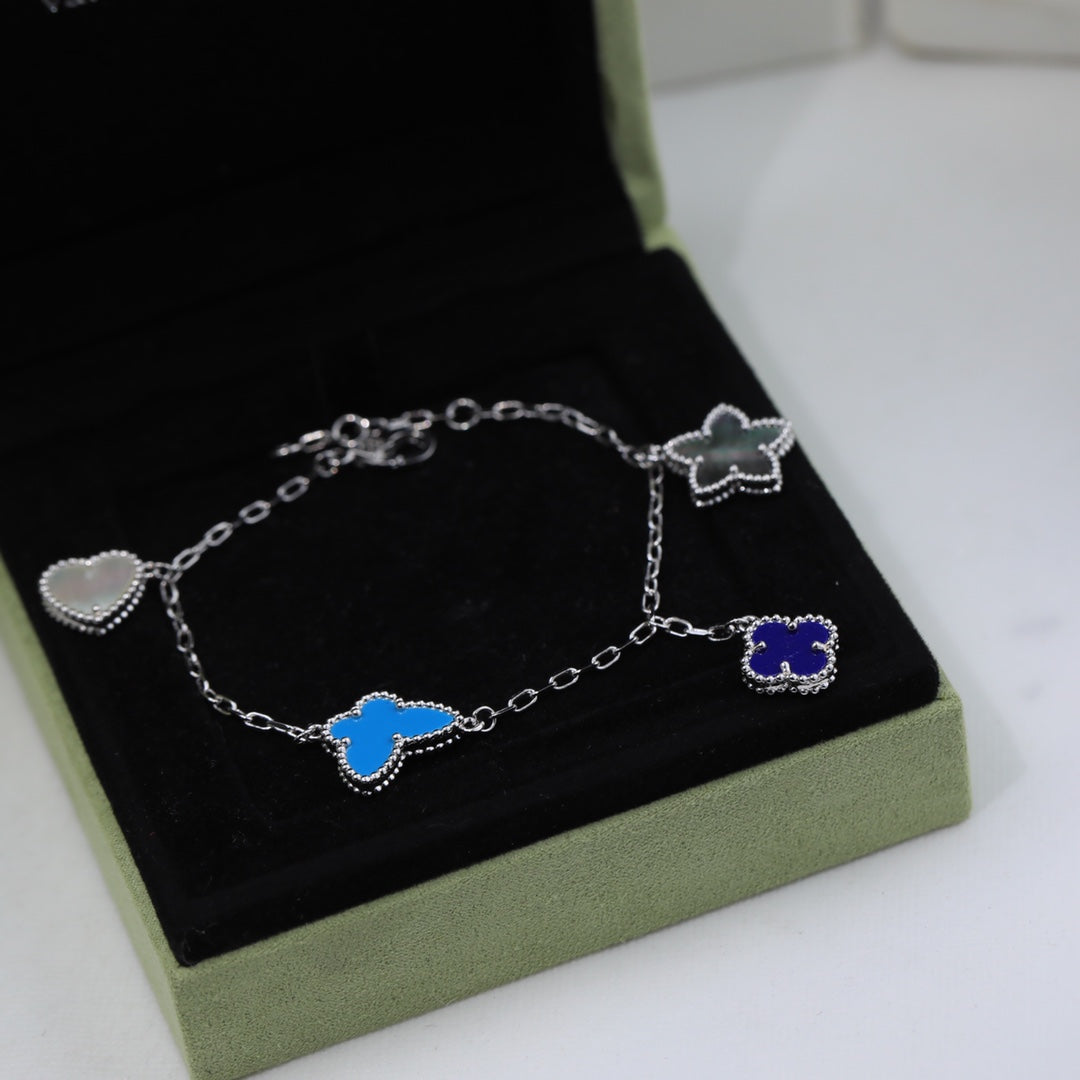 18K Celestial Sweet Alhambra Four Motifs Bracelet