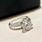 18K Celestial T Pav̩ T Setting Engagement Ring
