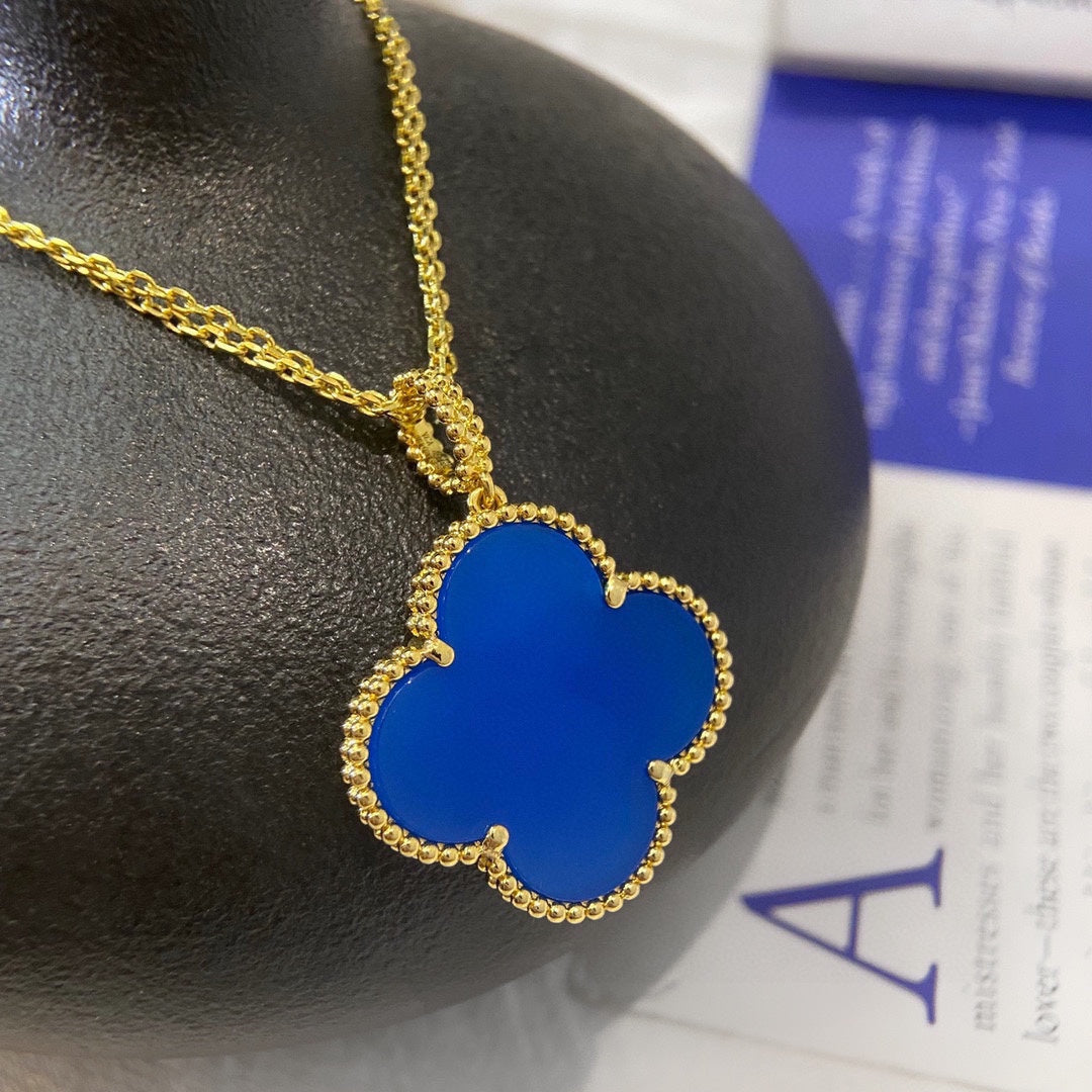 18K Celestial Magic Alhambra Agate Clover Necklace