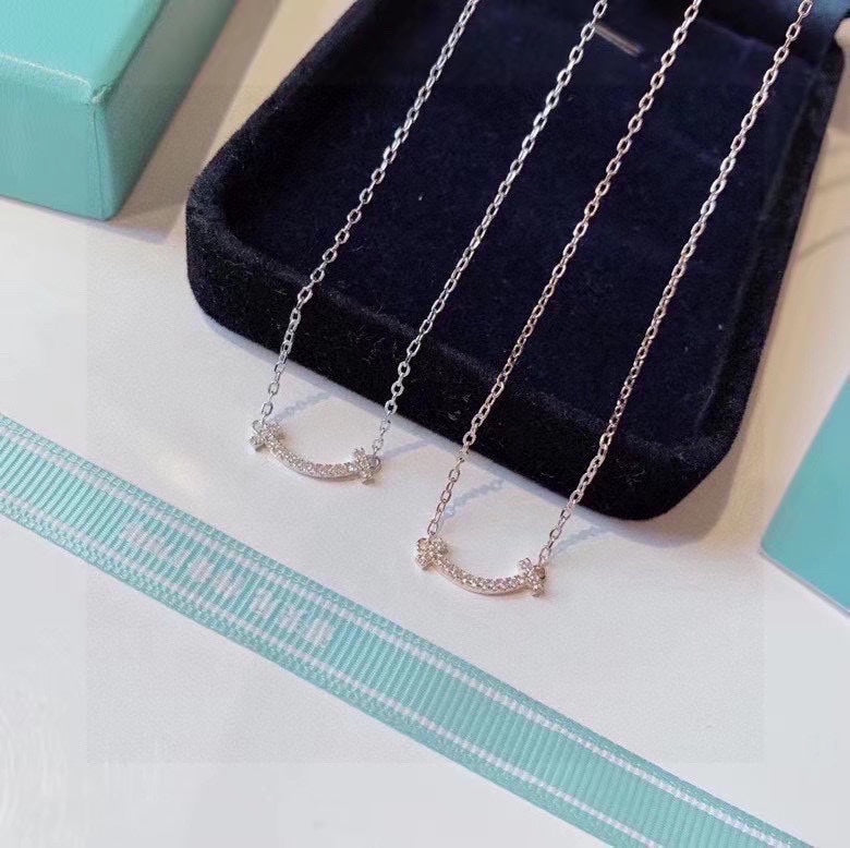 18K Celestial T Small Diamond Pendant Necklace