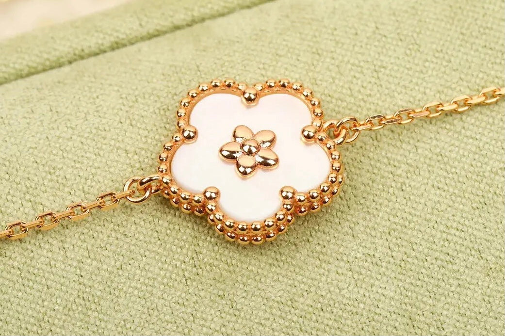 18K Celestial Lucky Spring Plum Blossom Bracelet