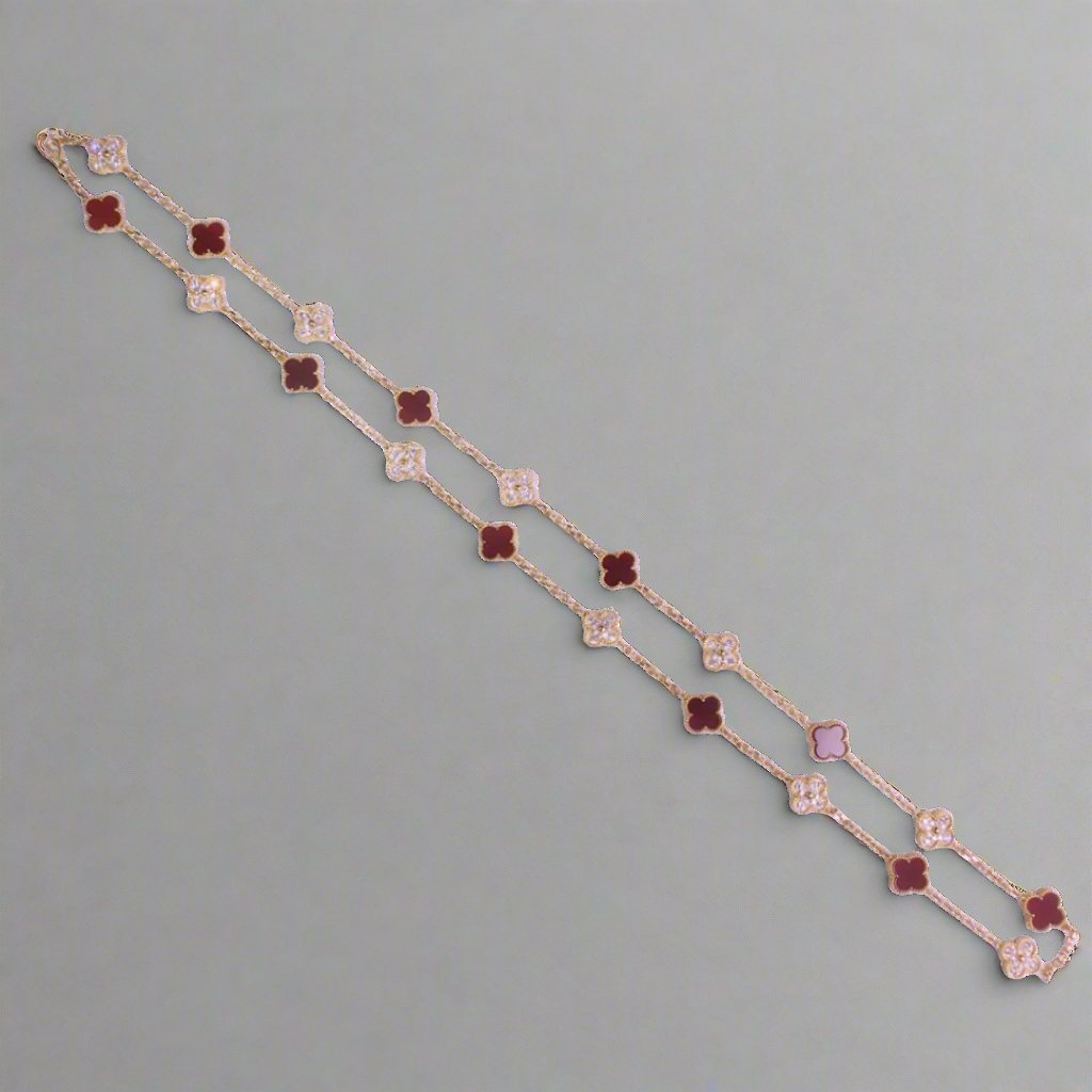 18K Celestial Vintage Alhambra 20 Motifs Long Necklace