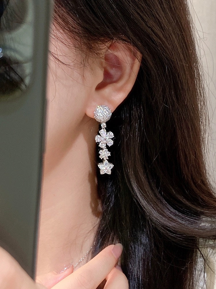 18K Celestial Folie Des Pr̩s Earrings