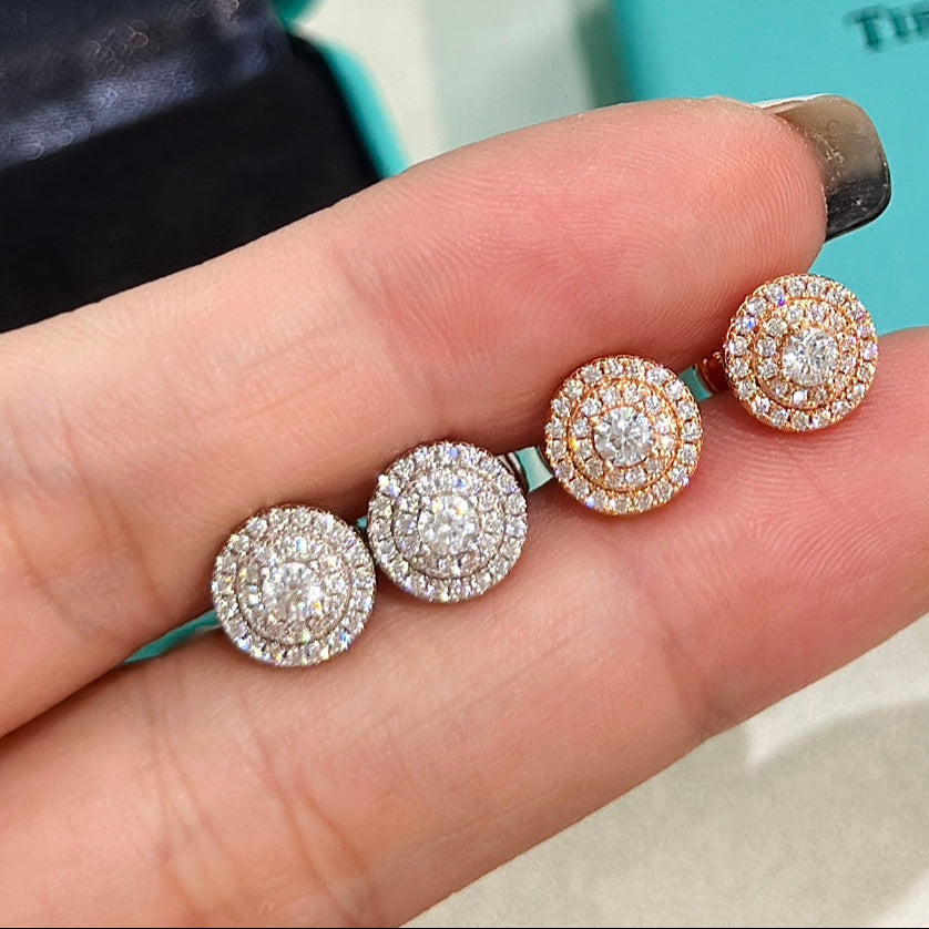 18K Celestial T Soleste Diamonds White Gold Earrings