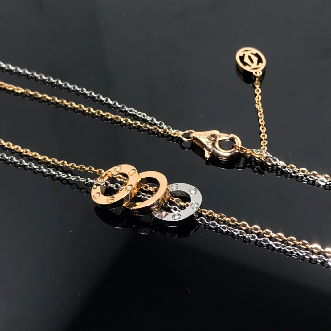18K Celestial Love 6 Diamonds Necklace