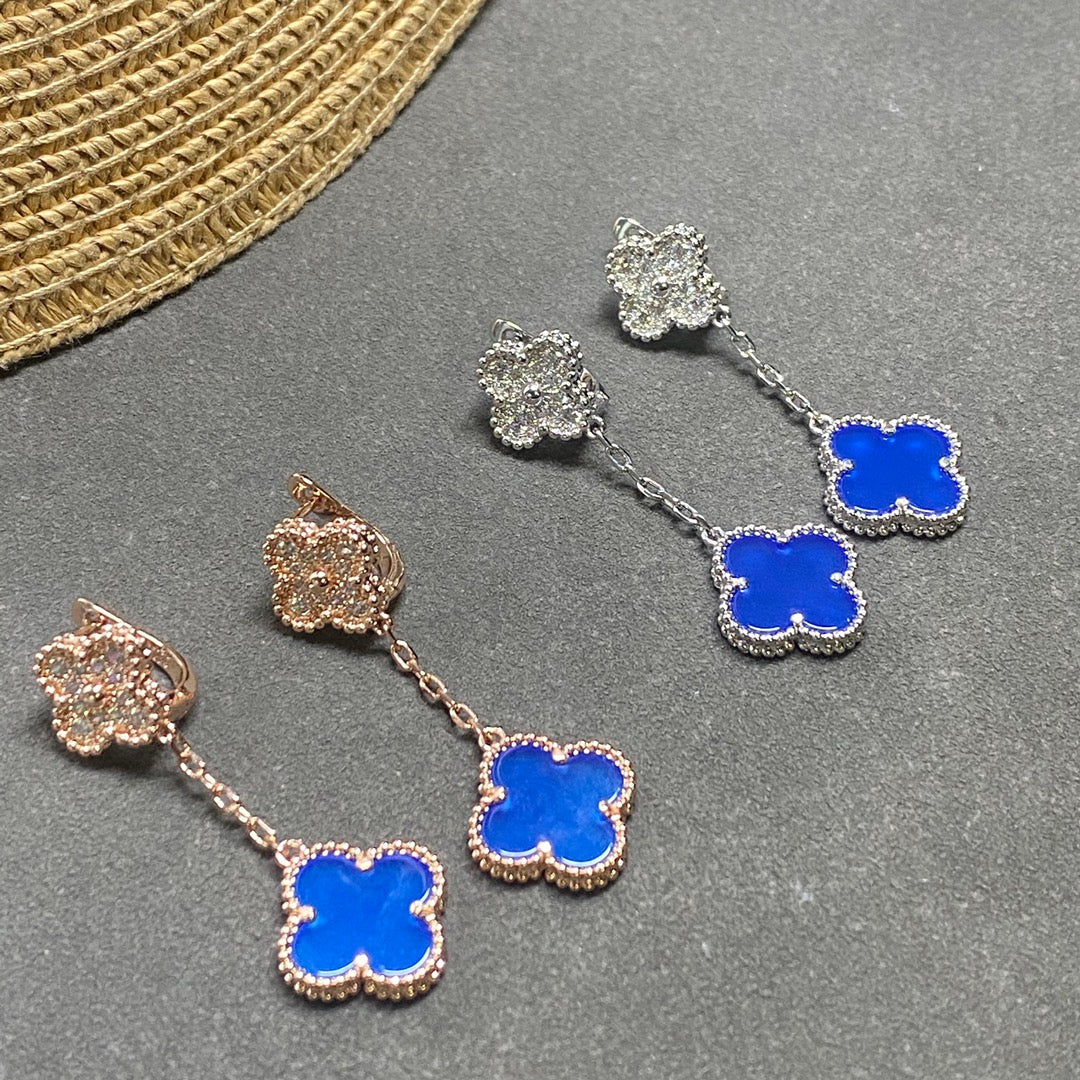 18K Celestial Magic Alhambra Earclips Earrings