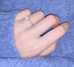 18K Celestial T Diamond Wire  Ring