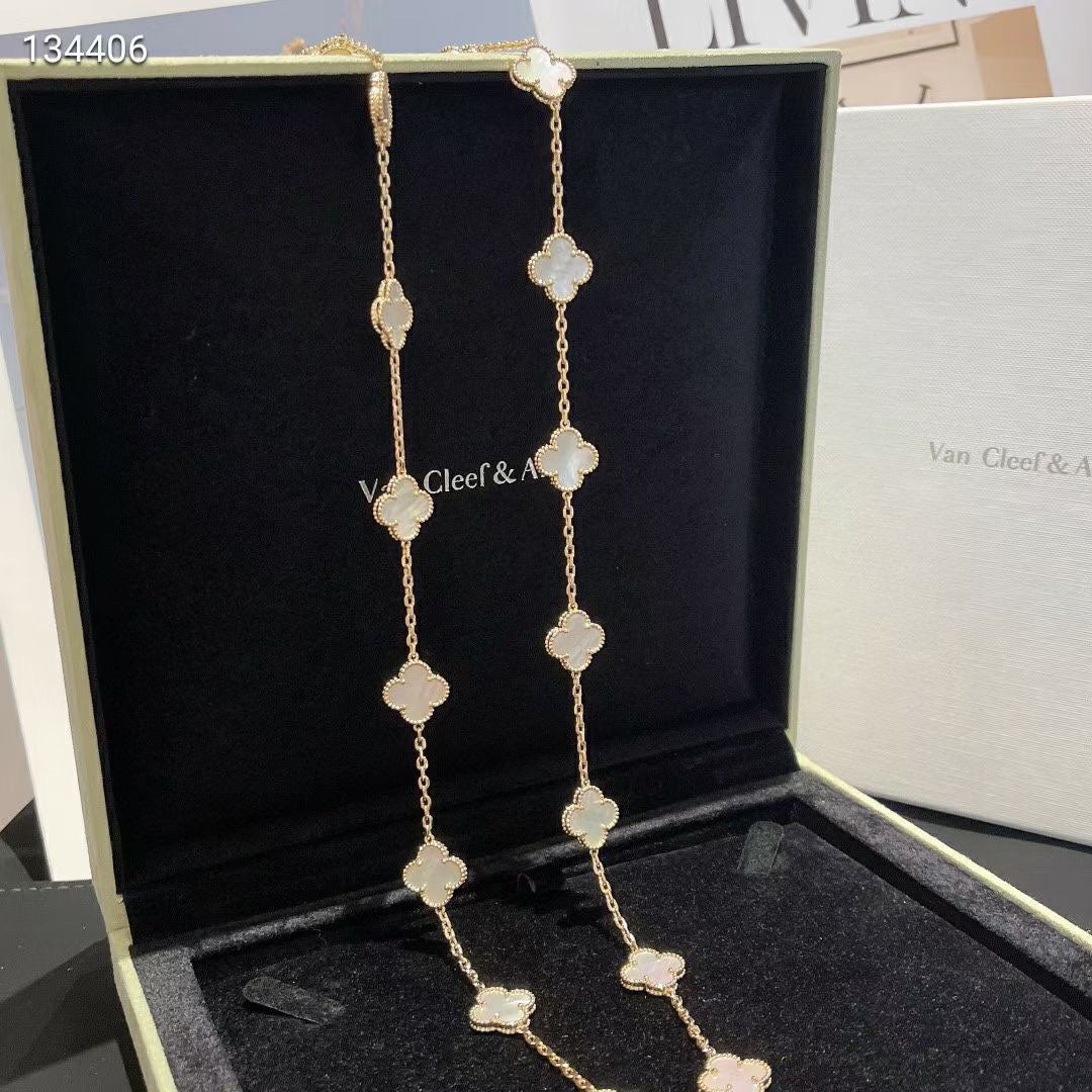 18K Celestial Vintage Alhambra 20 Motifs Long Necklace
