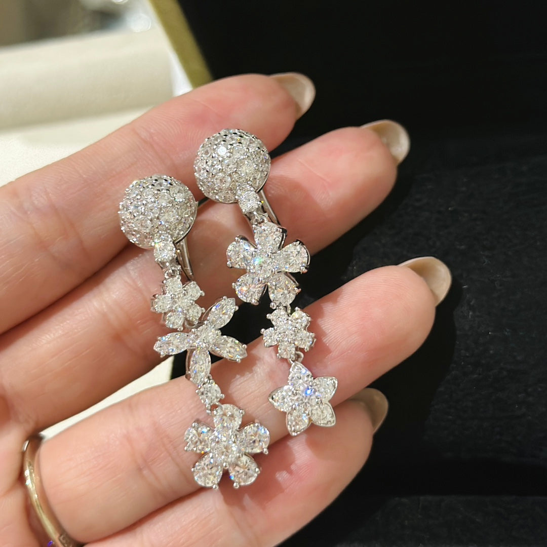 18K Celestial Folie Des Pr̩s Earrings