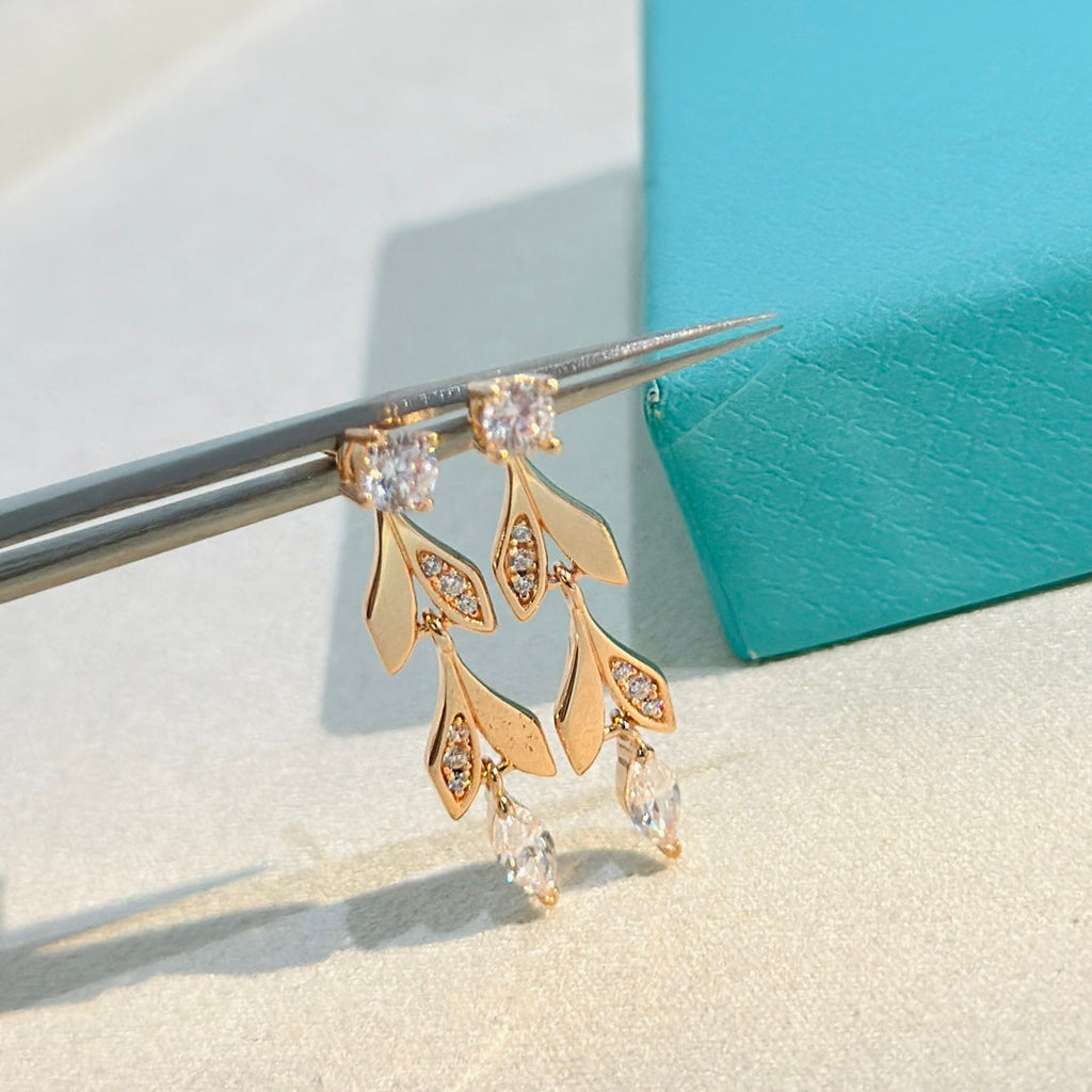 18K Celestial T Victoria Vine Convertible Drop Earrings