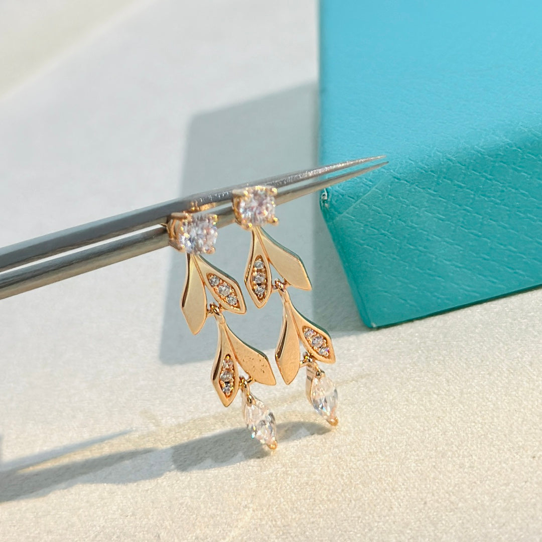 18K Celestial T Victoria Vine Convertible Drop Earrings