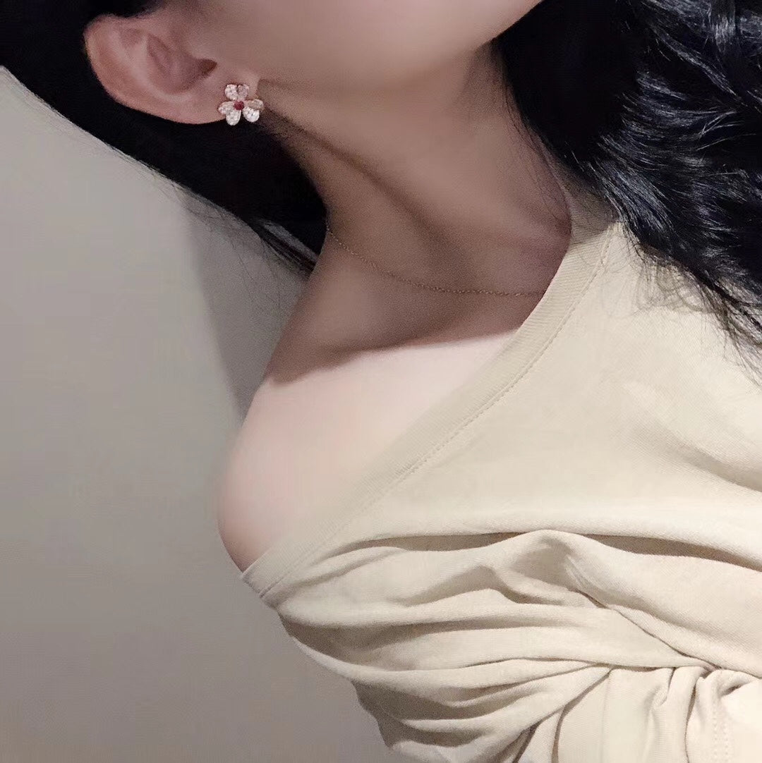 18k Celestial Frivole Pink Sapphire Earrings