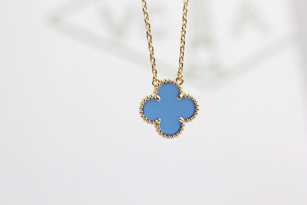 18K Celestial Vintage Alhambra Agent Pendant Necklace
