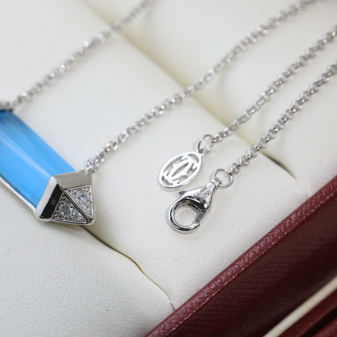 18K Celestial Les Berlingots De Blue Necklace