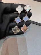 18K Celestial Magic Alhambra Three Motifs Earrings