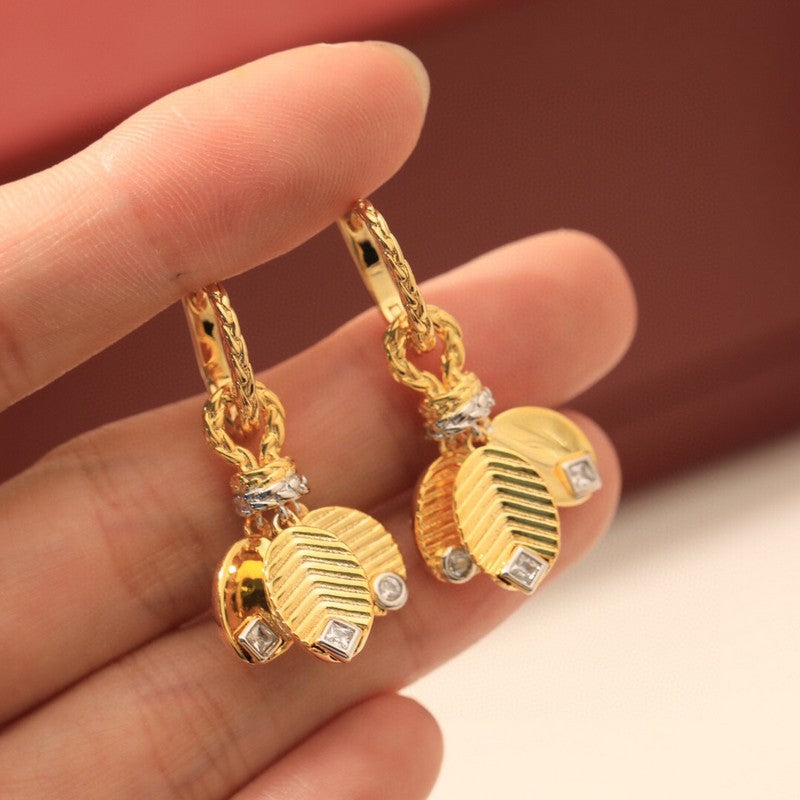 18K Celestial Grain De Caf̩ Earrings