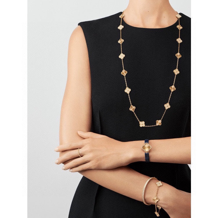 18K Celestial Vintage Alhambra 20 Motifs Long Necklace