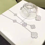 18K Celestial Magic Alhambra Six Motifs Diamonds Necklace