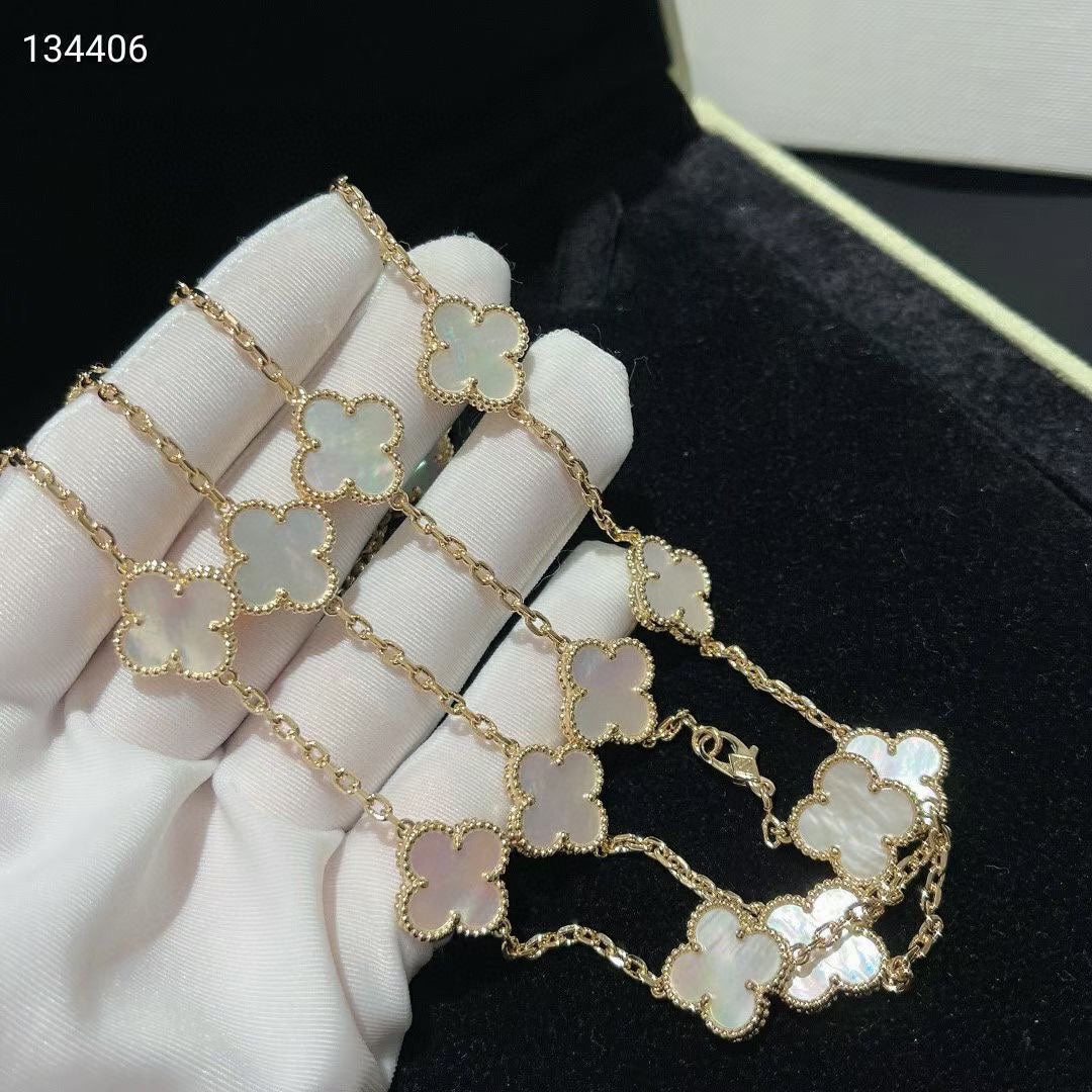 18K Celestial Vintage Alhambra 20 Motifs Long Necklace