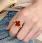 18K Celestial Vintage Alhambra Reversible Ring