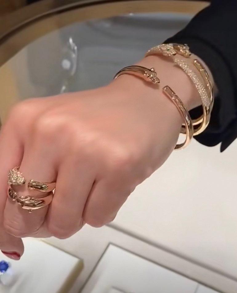 18K Celestial Panth̬re De Diamonds Bracelet