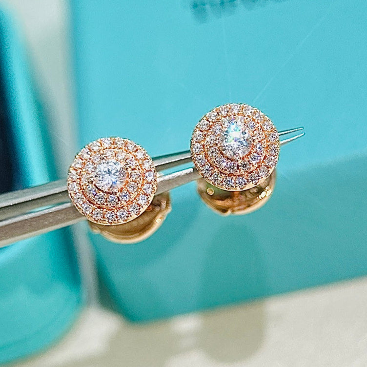 18K Celestial T Soleste Diamonds Rose Gold Earrings