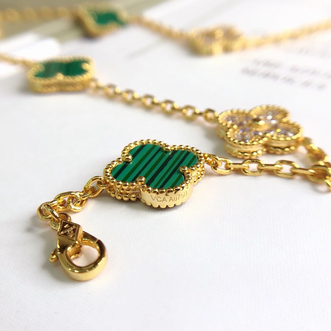 18K Celestial Vintage Alhambra 20 Motifs Long Clover Necklace