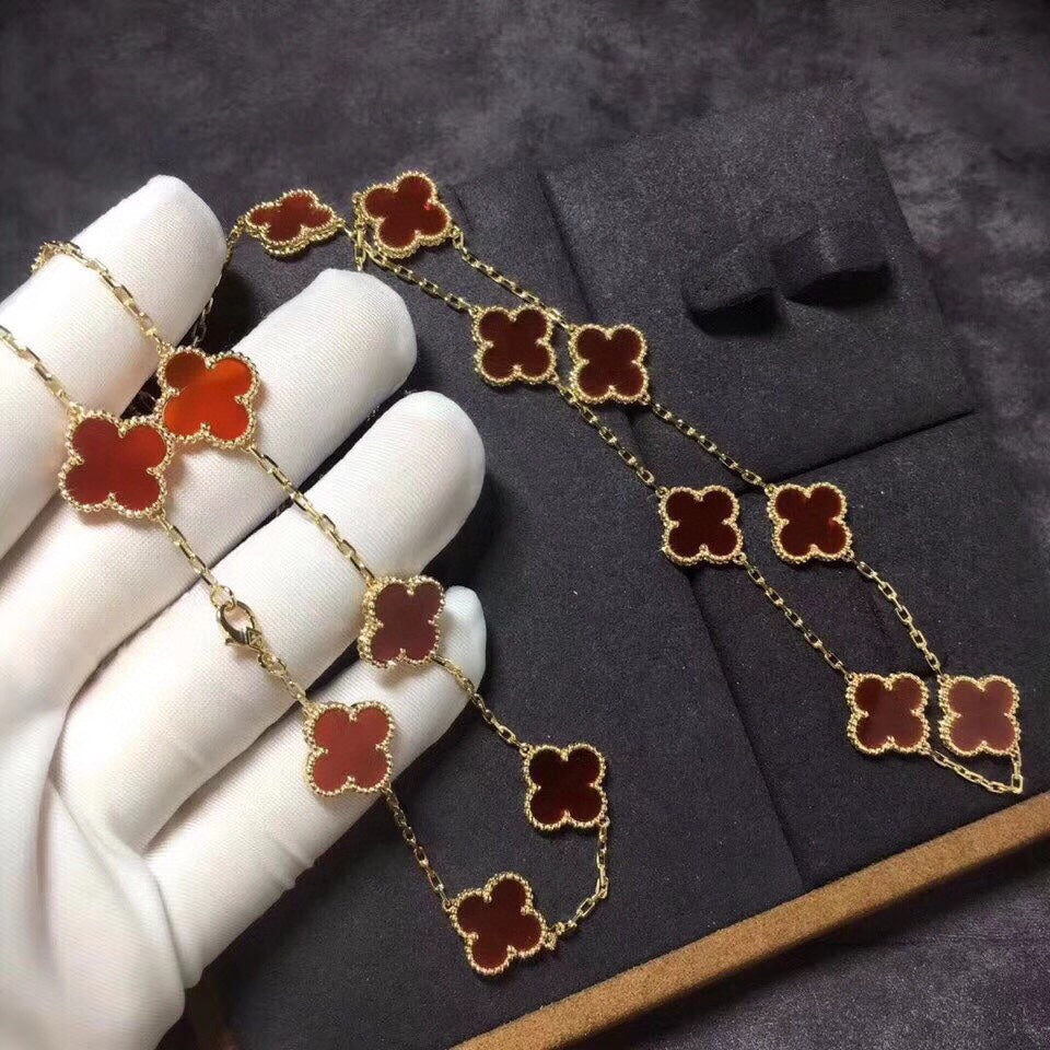 18K Celestial Vintage Alhambra 20 Motifs Long Necklace