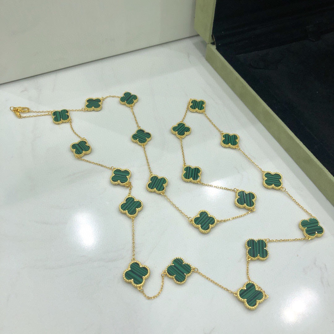 18K Celestial Vintage Alhambra 20 Motifs Long Necklace