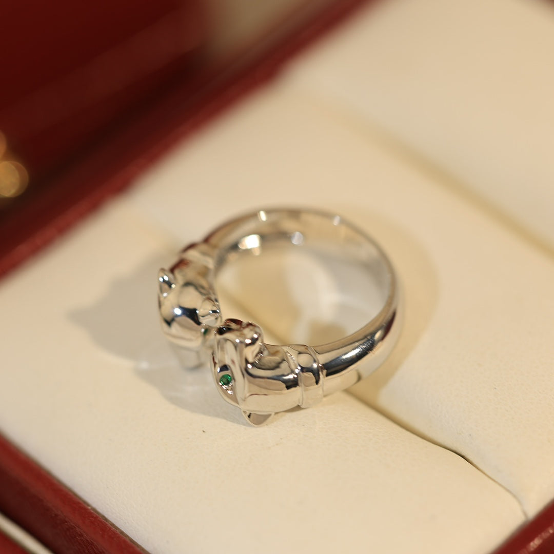 18K Celestial Panth̬re De Open Ring