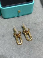 18K Celestial T HardWear Large Link Diamonds Earrings