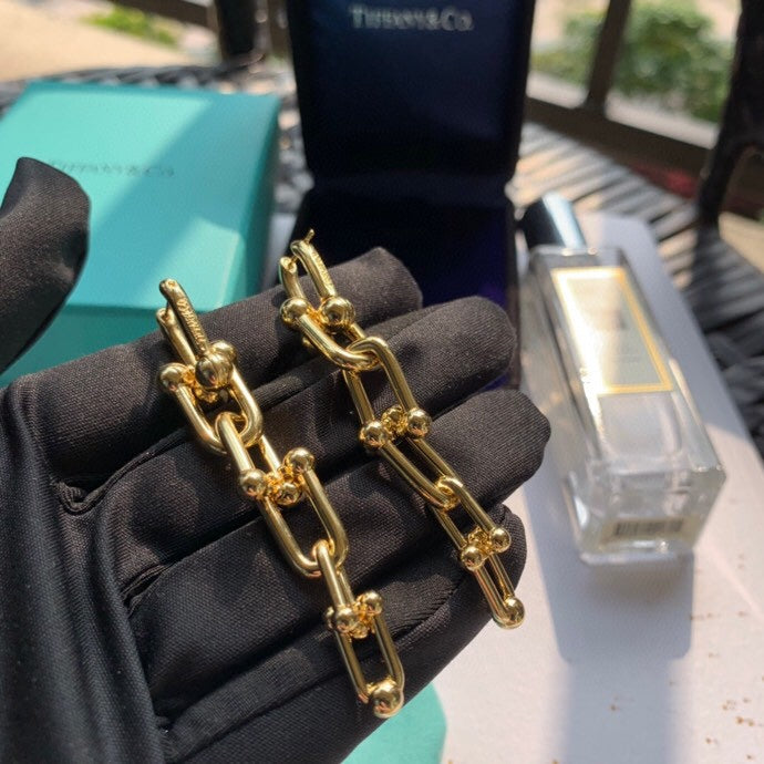 18K Celestial T HardWear Graduated Link Earrings