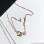 18K Celestial Vintage Alhambra Pink Necklace