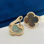 18K Celestial Vintage Alhambra Grey Earrings
