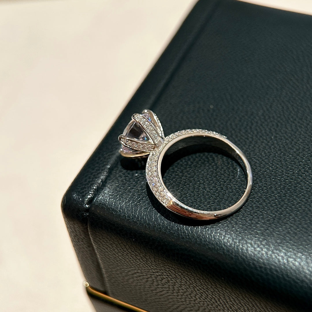 18K Celestial T Pav̩ T Setting Engagement Ring