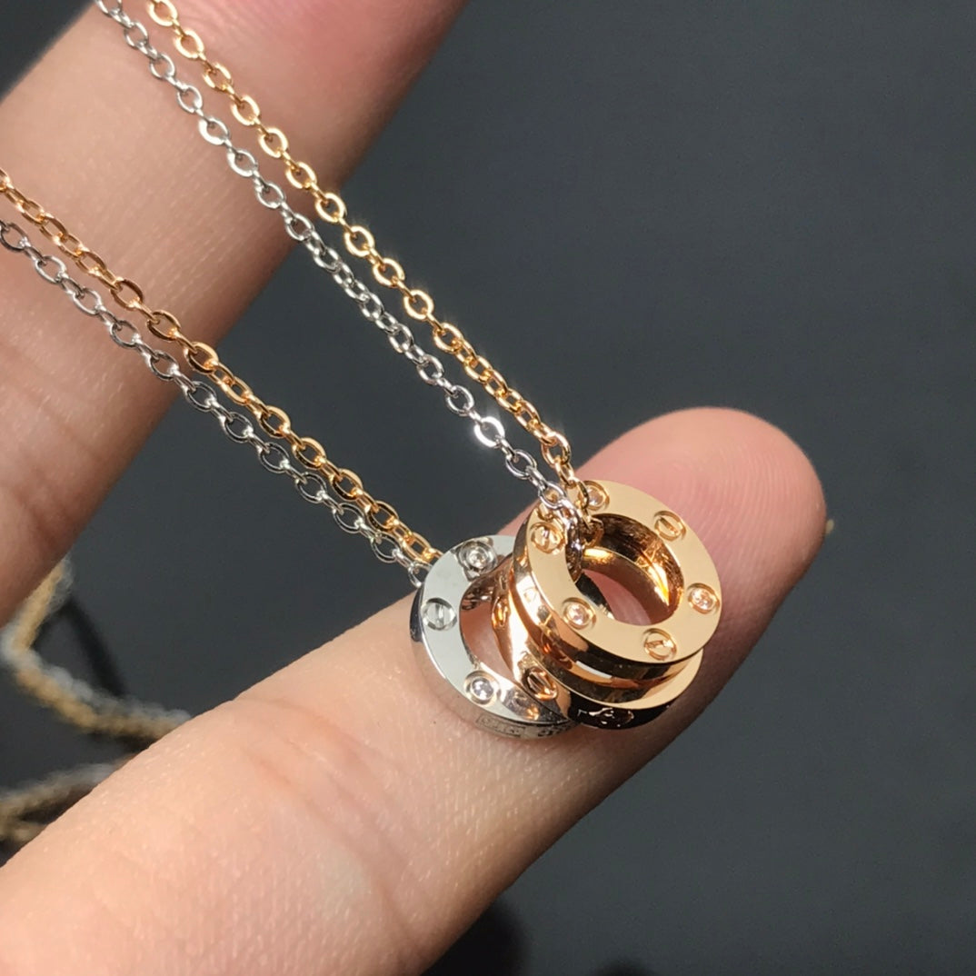 18K Celestial Love 6 Diamonds Necklace