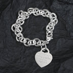 18K Celestial T Heart Tag Bracelet