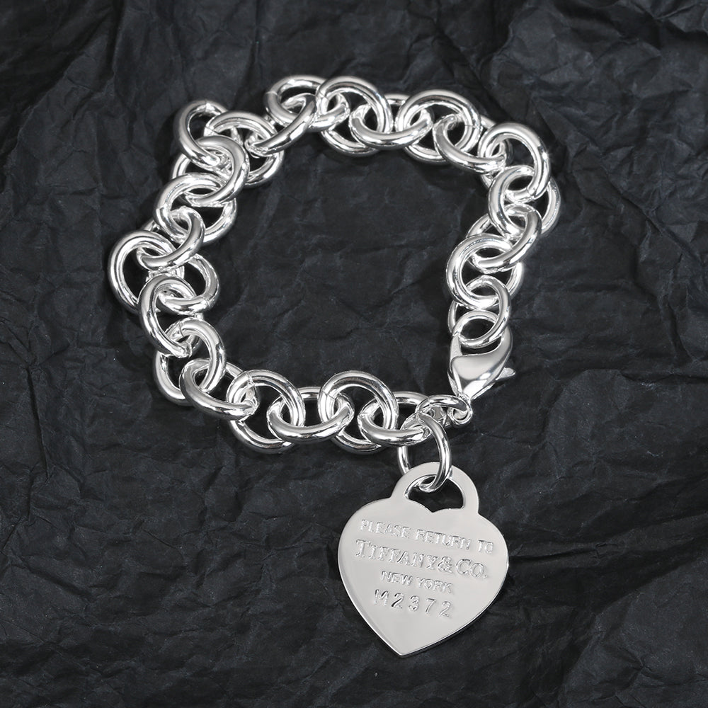 18K Celestial T Heart Tag Bracelet