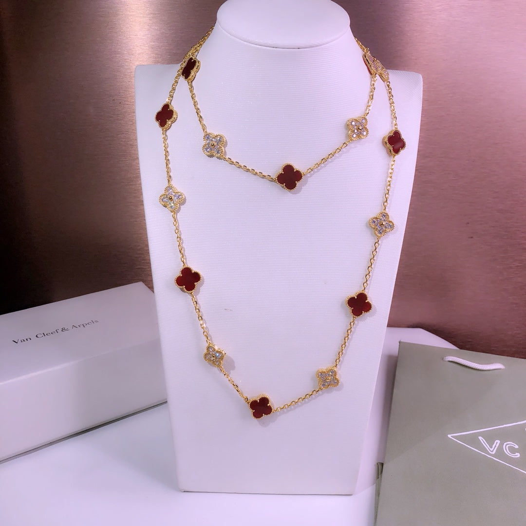 18K Celestial Vintage Alhambra 20 Motifs Long Necklace