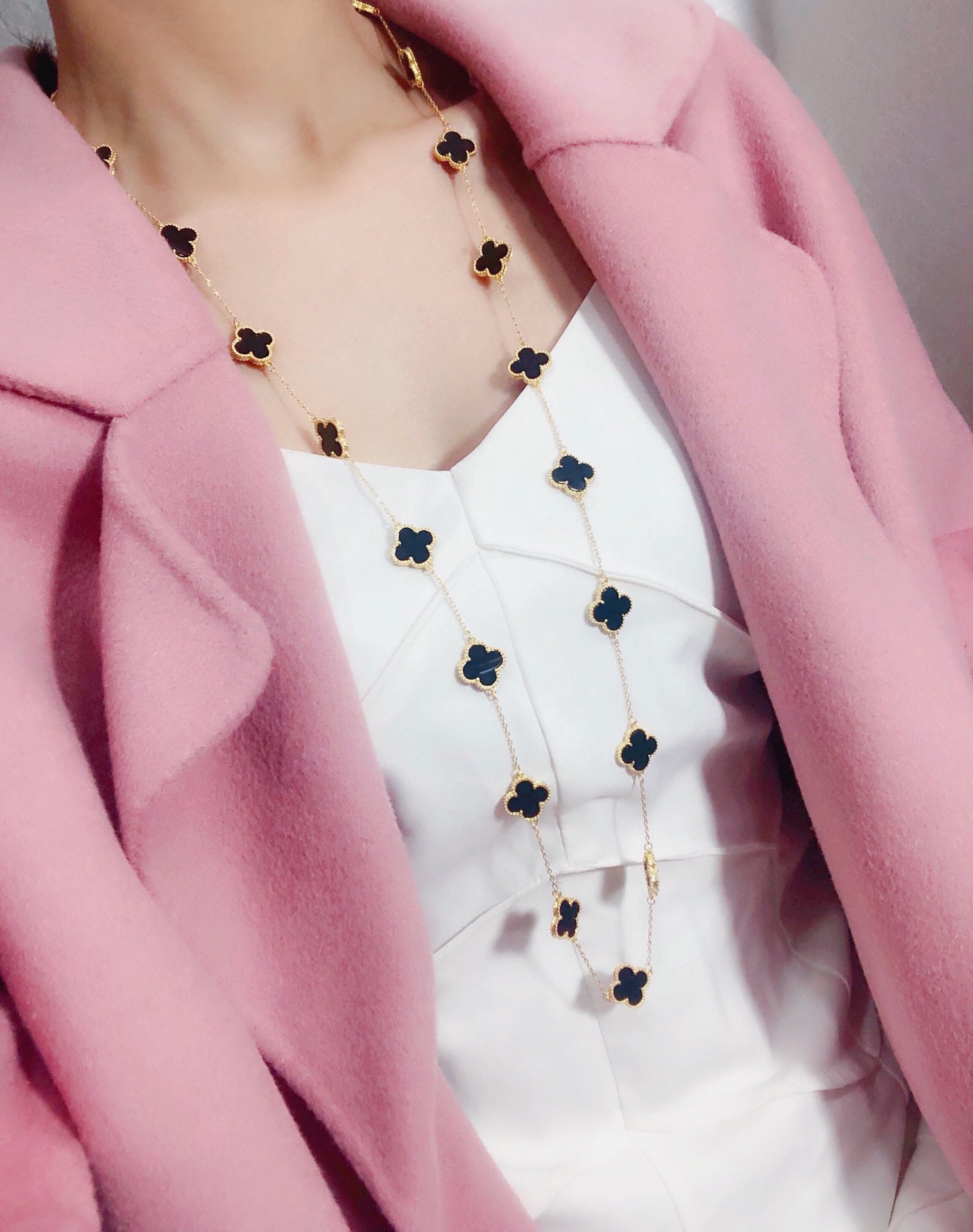 18K Celestial Vintage Alhambra 20 Motifs Long Necklace