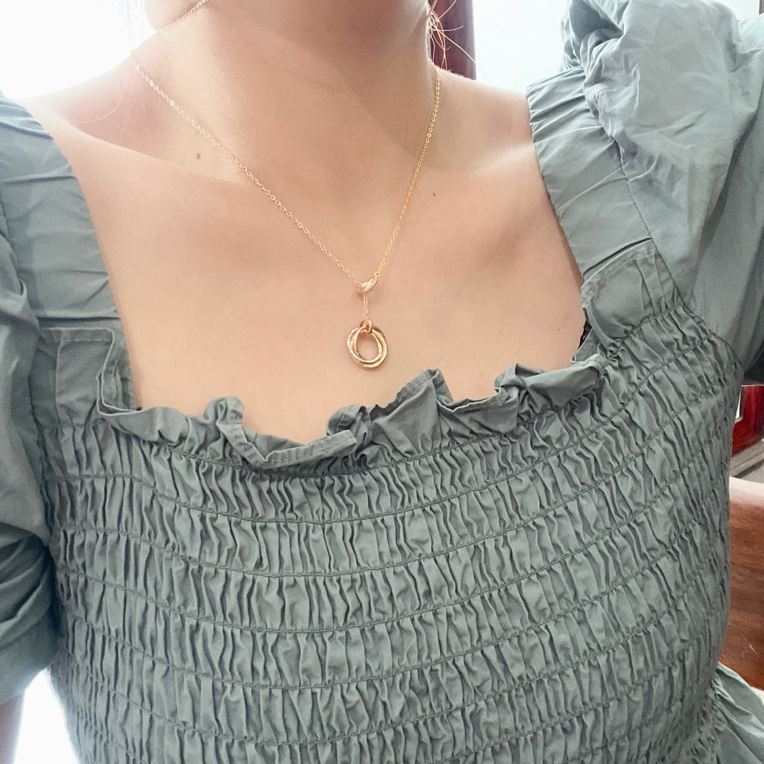 18K Celestial Trinity Diamonds Necklace