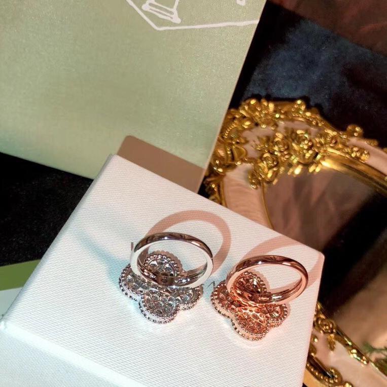 18K Celestial Magic Alhambra Diamond Ring