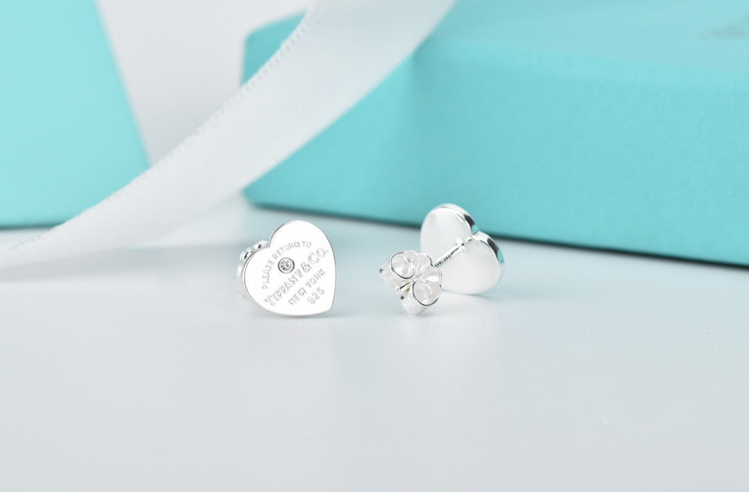 18K Celestial Return to T Heart Earrings