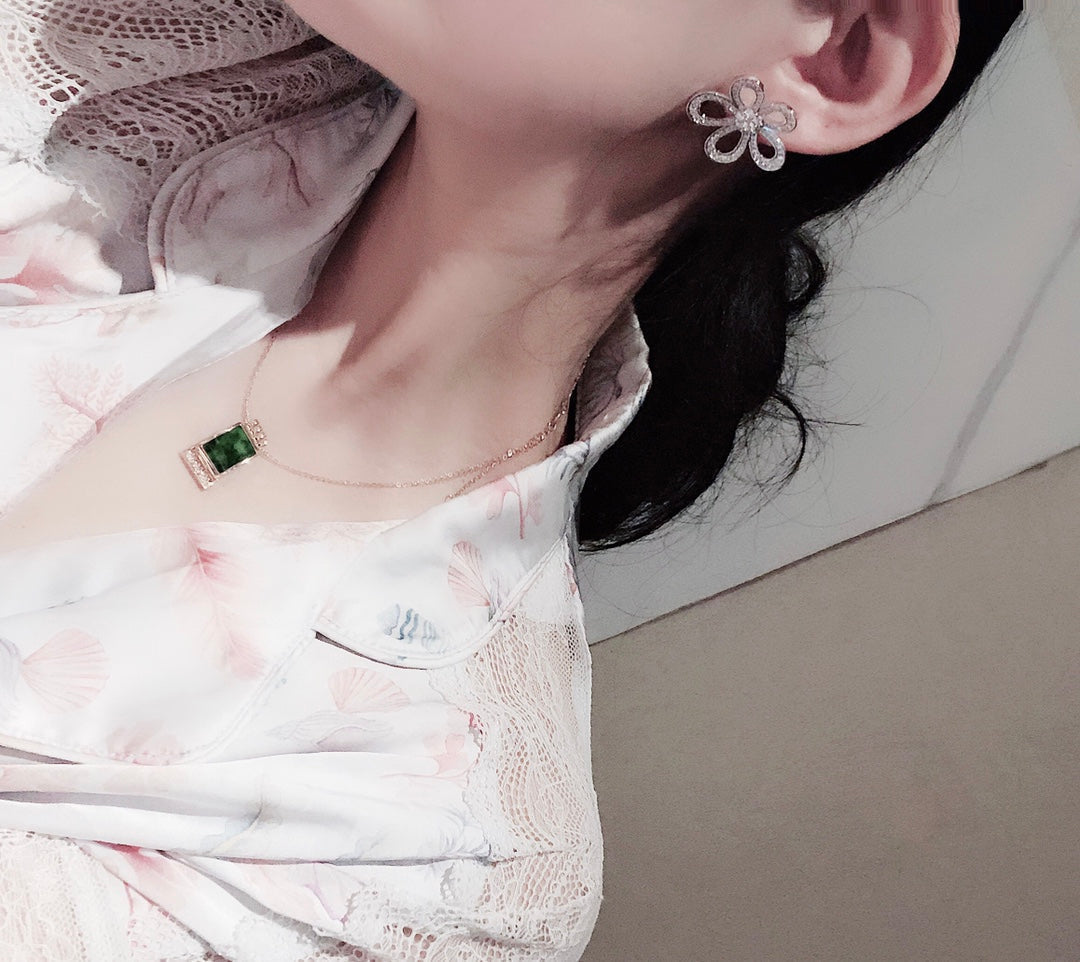18k Celestial Flowerlace Earrings