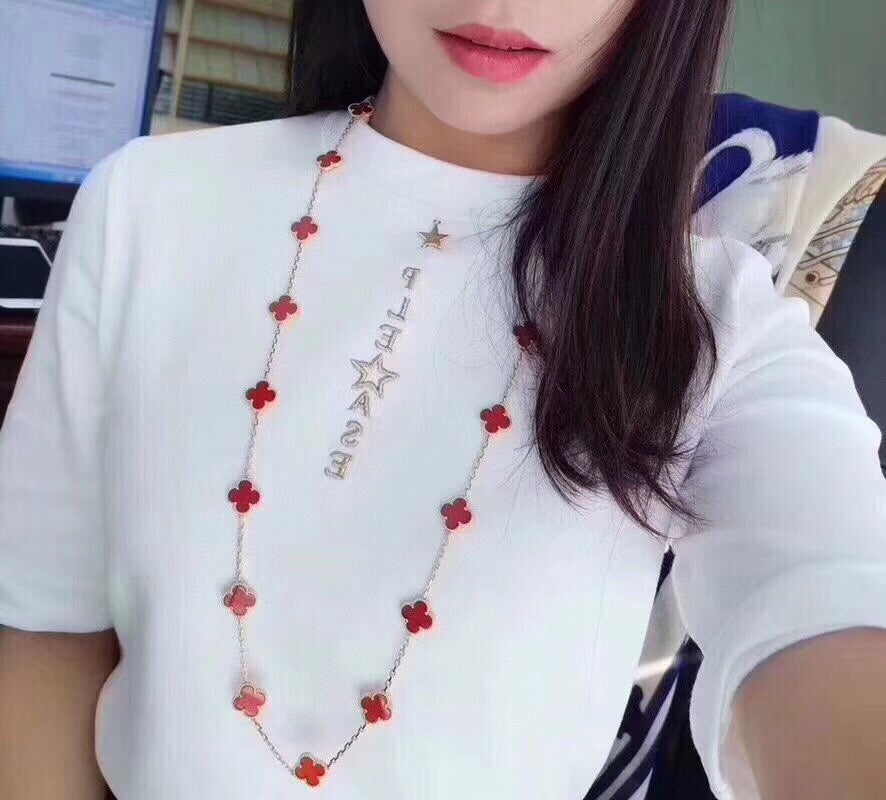 18K Celestial Vintage Alhambra 20 Motifs Long Necklace