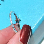 18K Celestial T Diamond Wire  Ring