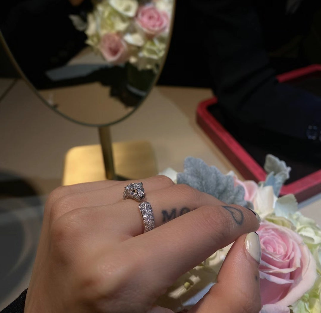 18K Celestial Panth̬re De Diamond Ring